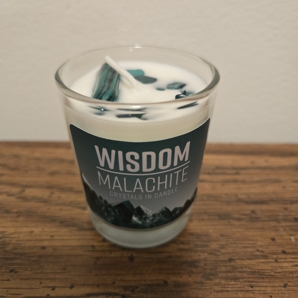 Wisdom Malachite Candle - Picture 2 of 2